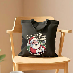 Santa's New Caddy Funny Golf Tote Bag