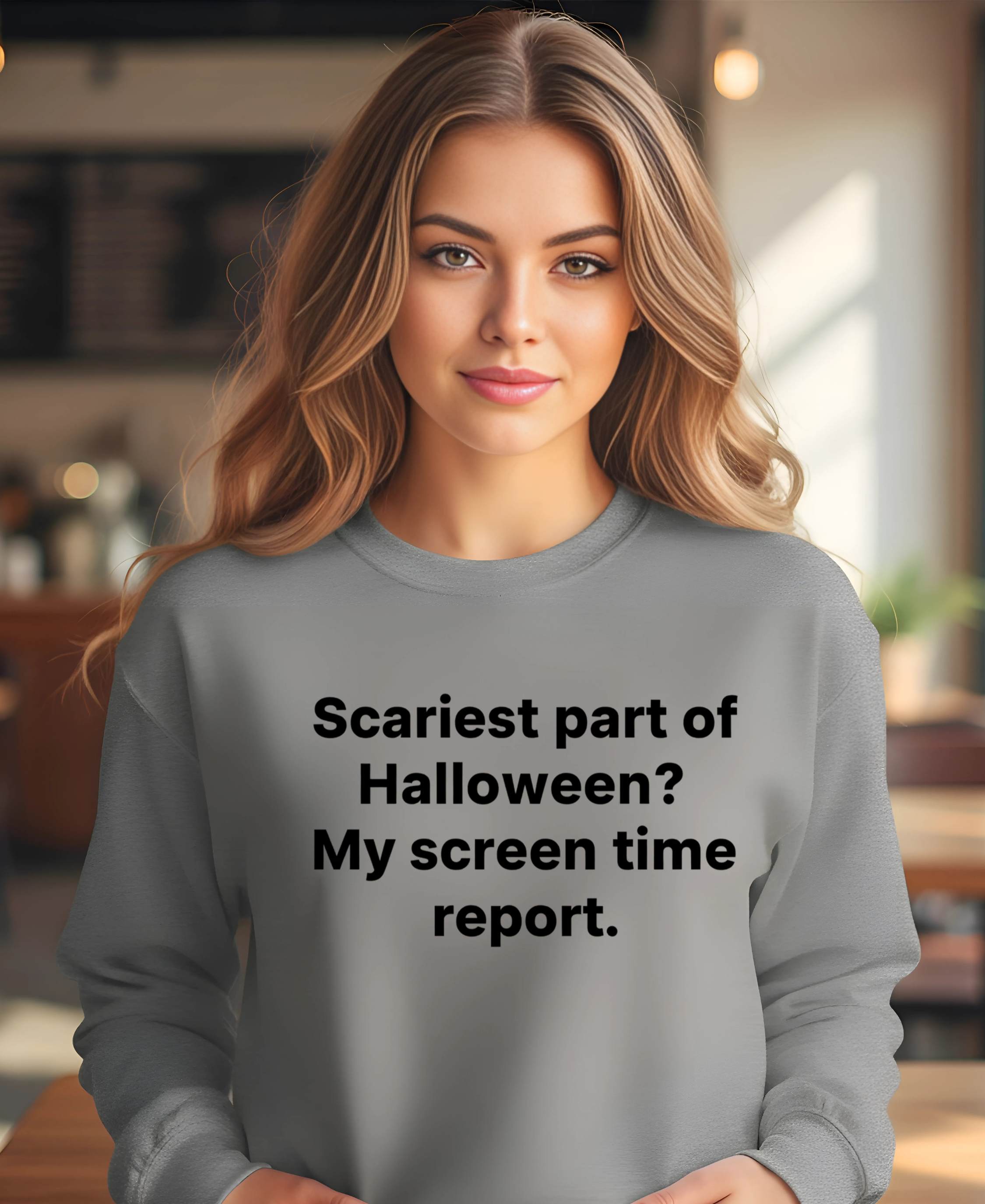 Funny Halloween sweatshirt for introverts and meme lovers
