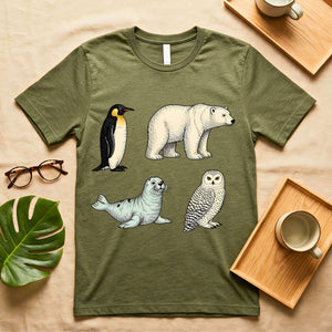 Ocean animal illustration t shirt for beach lovers