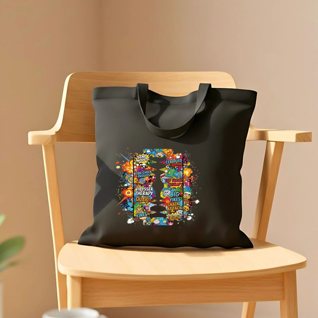 Sharp Edge Tote Bag with minimalist geometric design