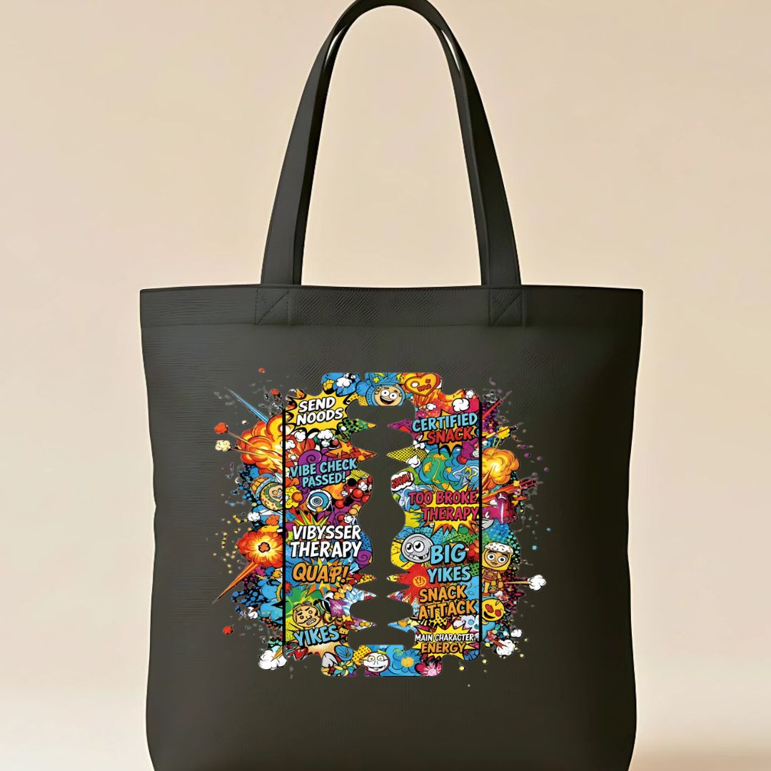 Sharp Edge Tote Bag with minimalist geometric design