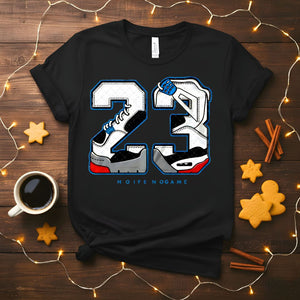Shoes 23 Meme Funny T-Shirt with bold text design