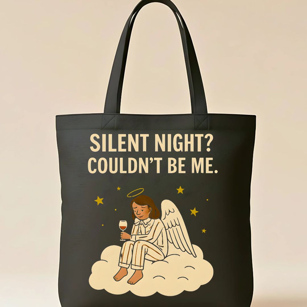Silent Night Peaceful Christmas Tote Bag