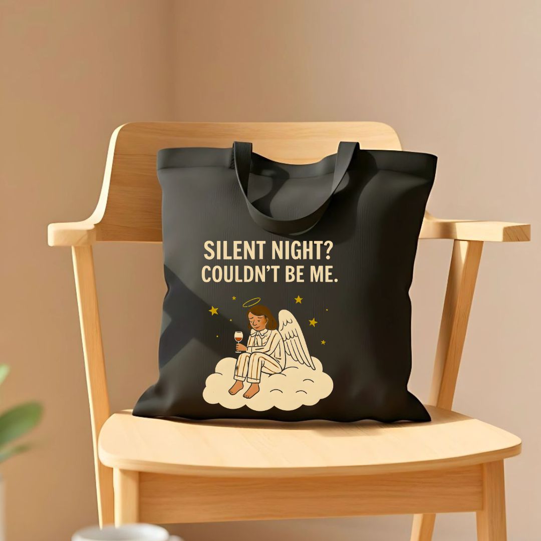 Silent Night Peaceful Christmas Tote Bag