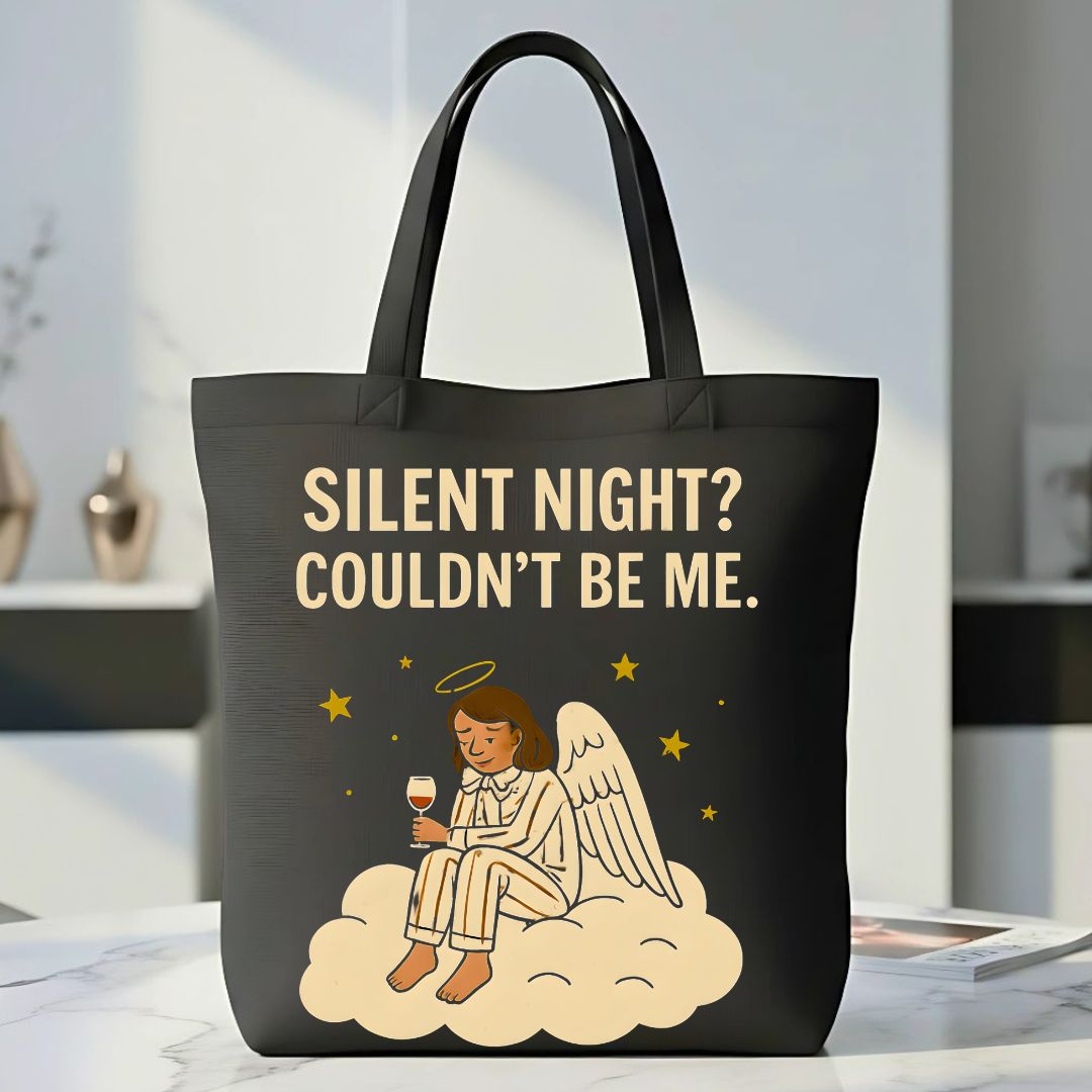 Silent Night Peaceful Christmas Tote Bag