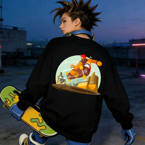 Skate lovers streetwear sweatshirt urban style