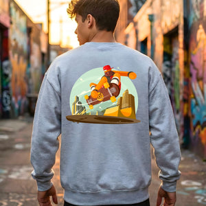 Skate lovers streetwear sweatshirt urban style