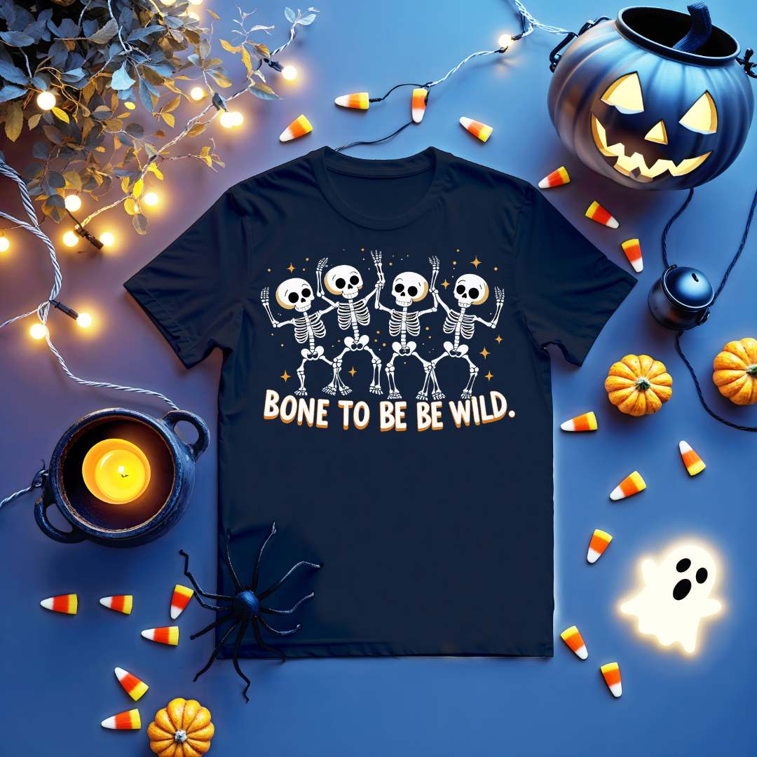 Meme-style skeleton shirt perfect for spooky season