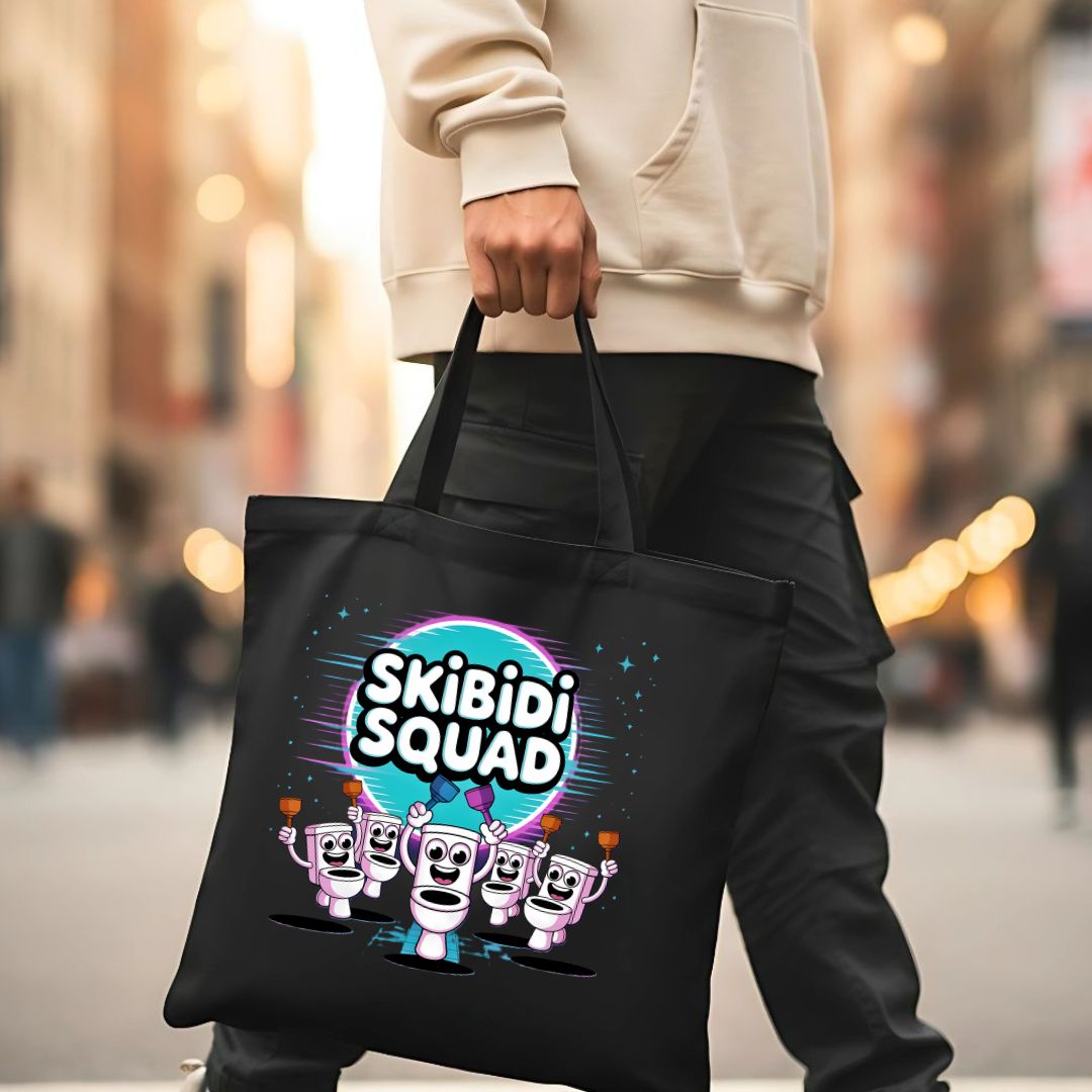 Skibidi Squad Meme Tote Bag by Memez Store