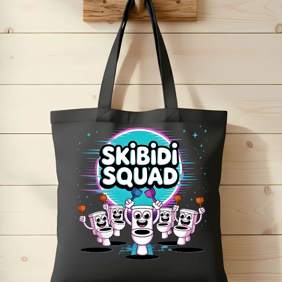 Skibidi Squad Meme Tote Bag by Memez Store