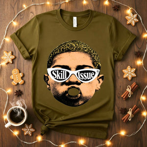 Skill Issue Meme Funny T-Shirt with gaming humor text