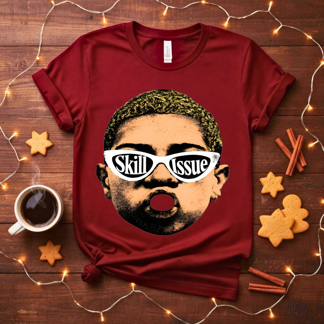 Skill Issue Meme Funny T-Shirt with gaming humor text