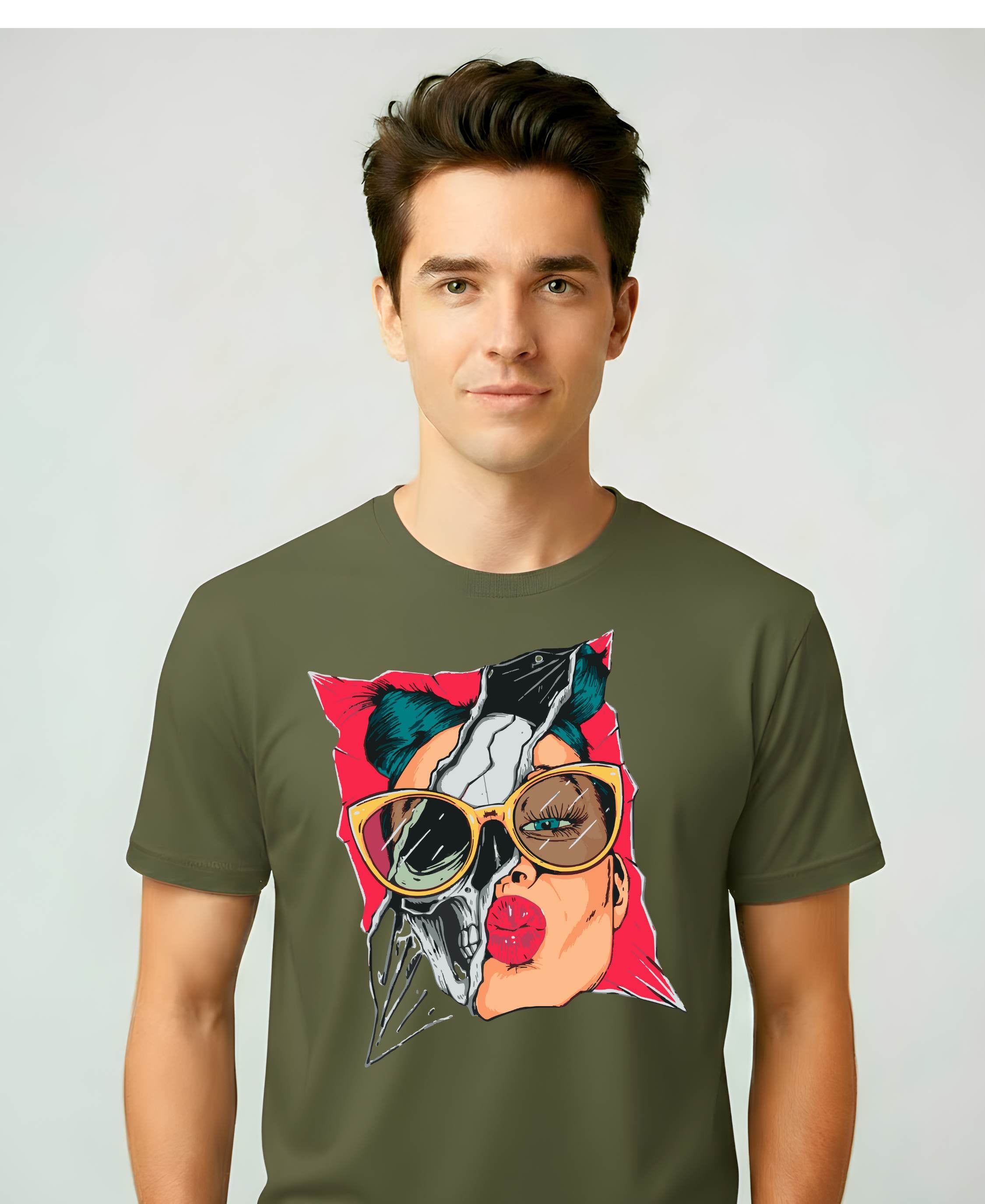 Skull Beauty Meme Funny Tee – Dark Humor Aesthetic Shirt”