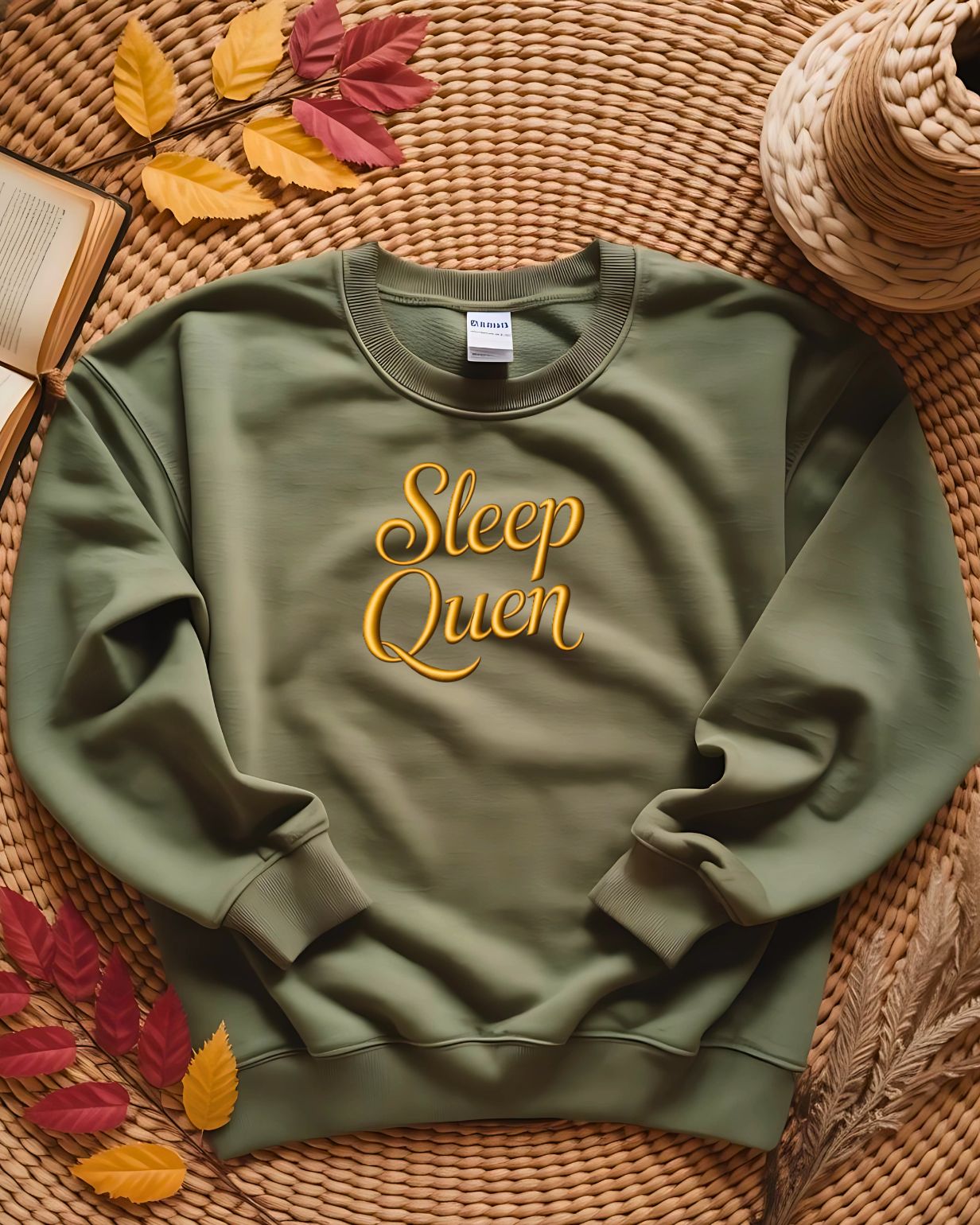 Sleep Queen embroidered sweatshirt Memez Store