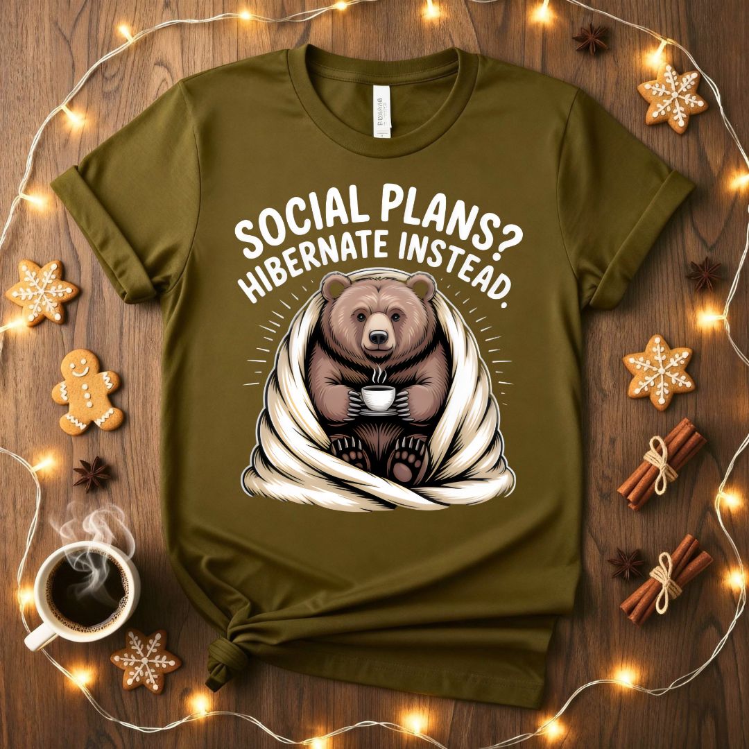 Social Plan Funny Introvert Humor T-Shirt