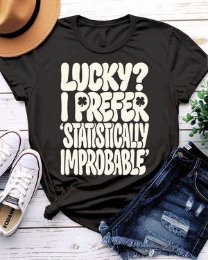 Statistically Improbable Tee with bell curve distribution on model