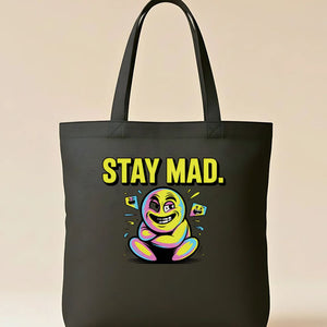 Stay Mad Crying Smile Meme Tote Bag