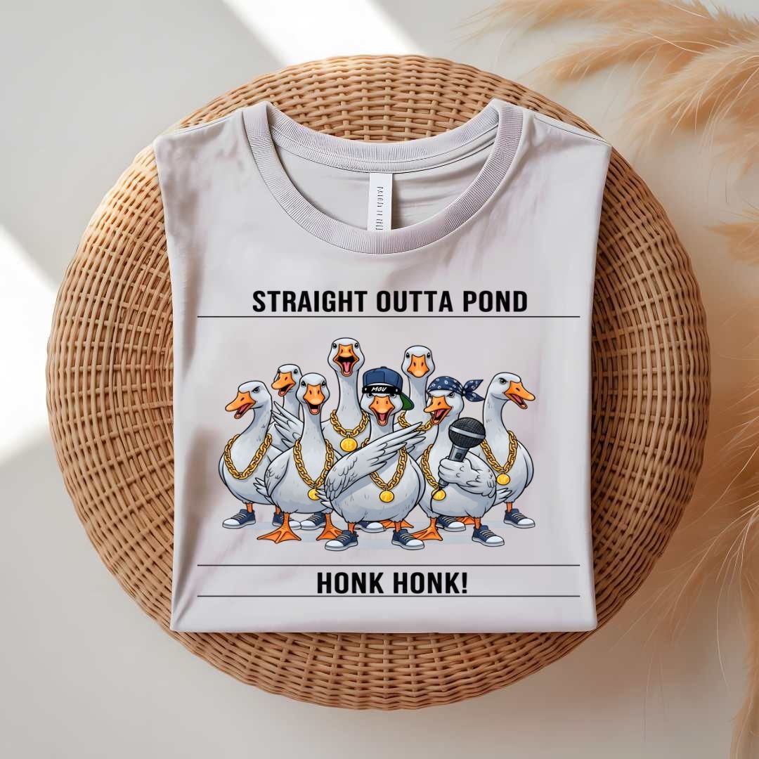 Straight Outta Pound Goose Lovers Funny T-Shirt