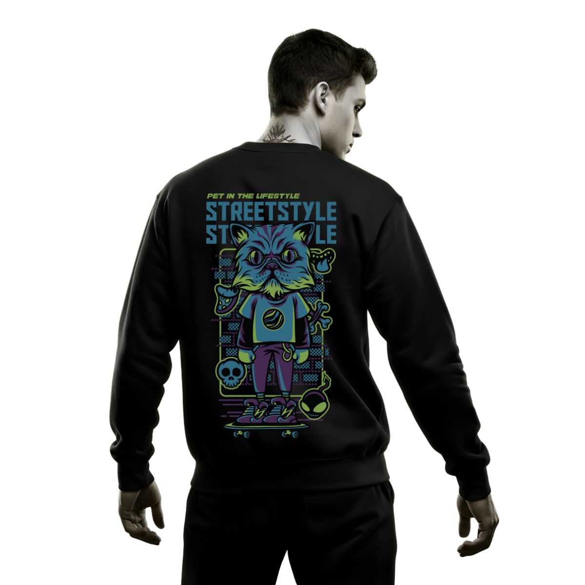 Street style streetwear crewneck sweatshirt by Memez Store