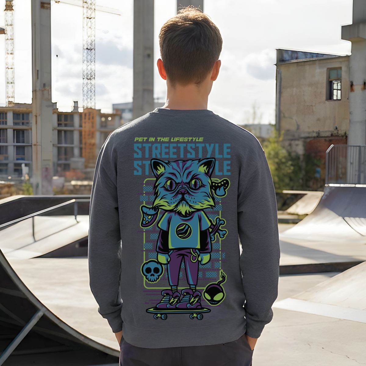 Street style streetwear crewneck sweatshirt by Memez Store