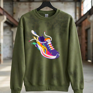 Urban athletic crewneck sweatshirt unisex streetwear