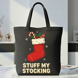 Stuff My Stocking Flirty Christmas Tote Bag