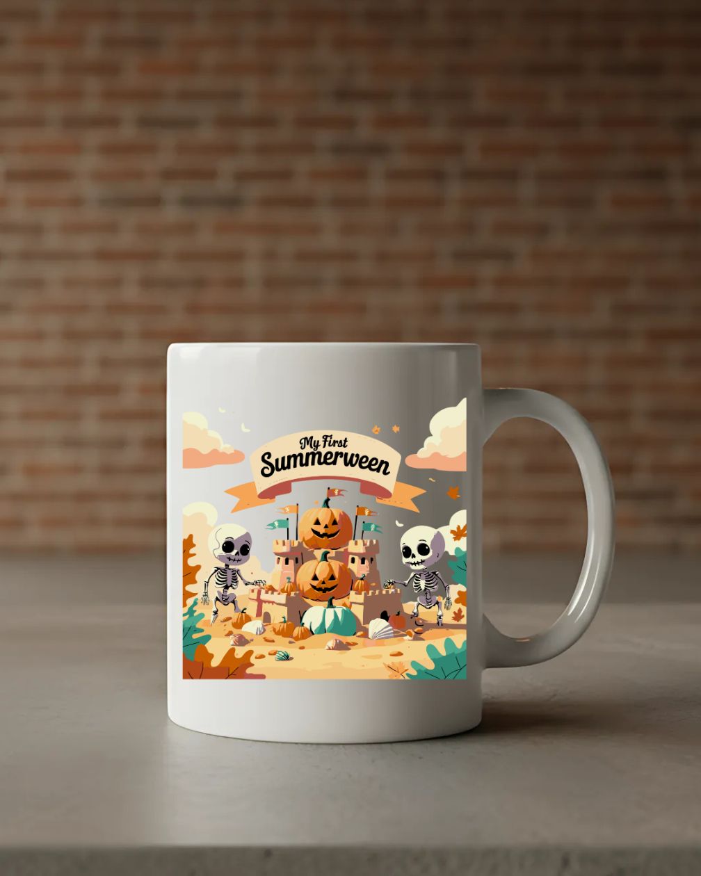 Summerween Halloween Mug funny spooky summer coffee cup