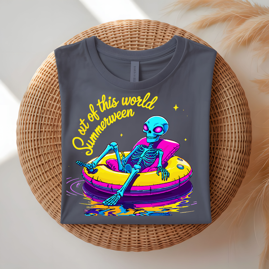 Summerween Skull Funny T-Shirt