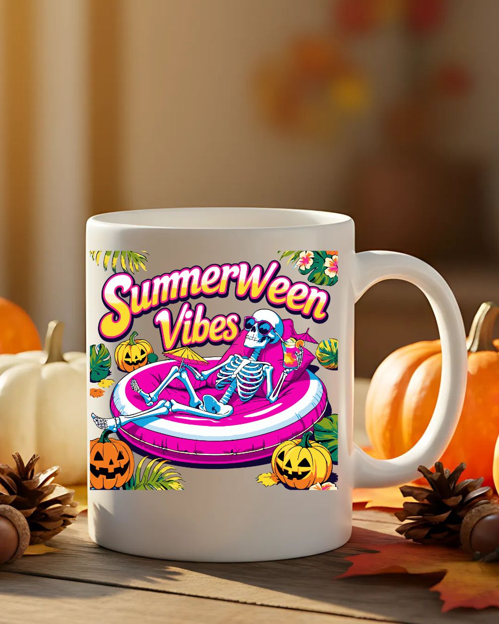 Summerween Vibes Mug funny Halloween in summer coffee cup”
