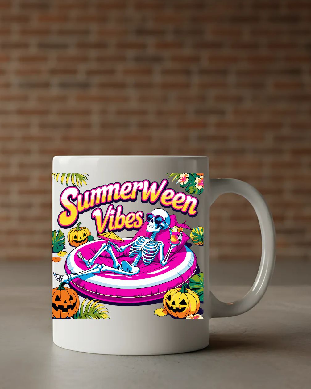Summerween Vibes Mug funny Halloween in summer coffee cup”