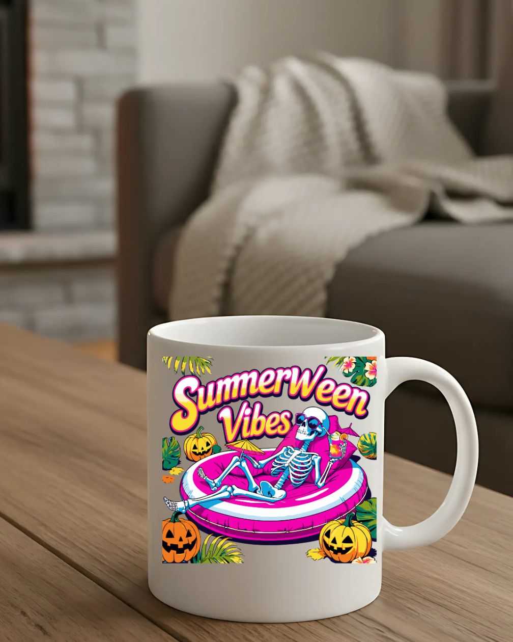 Summerween Vibes Mug funny Halloween in summer coffee cup”