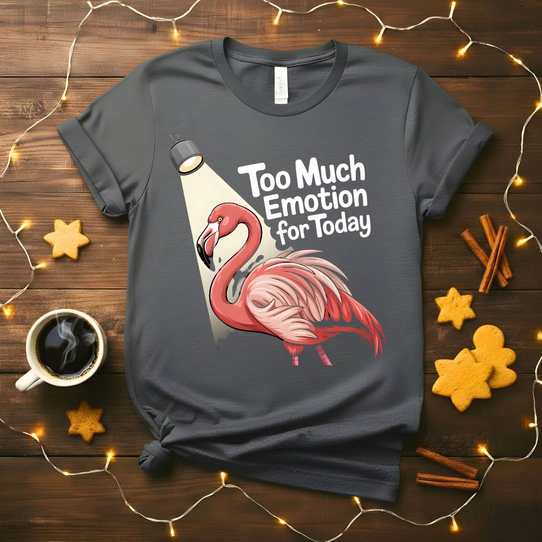 Too Much Emotion Funny Mental Health T-Shirt