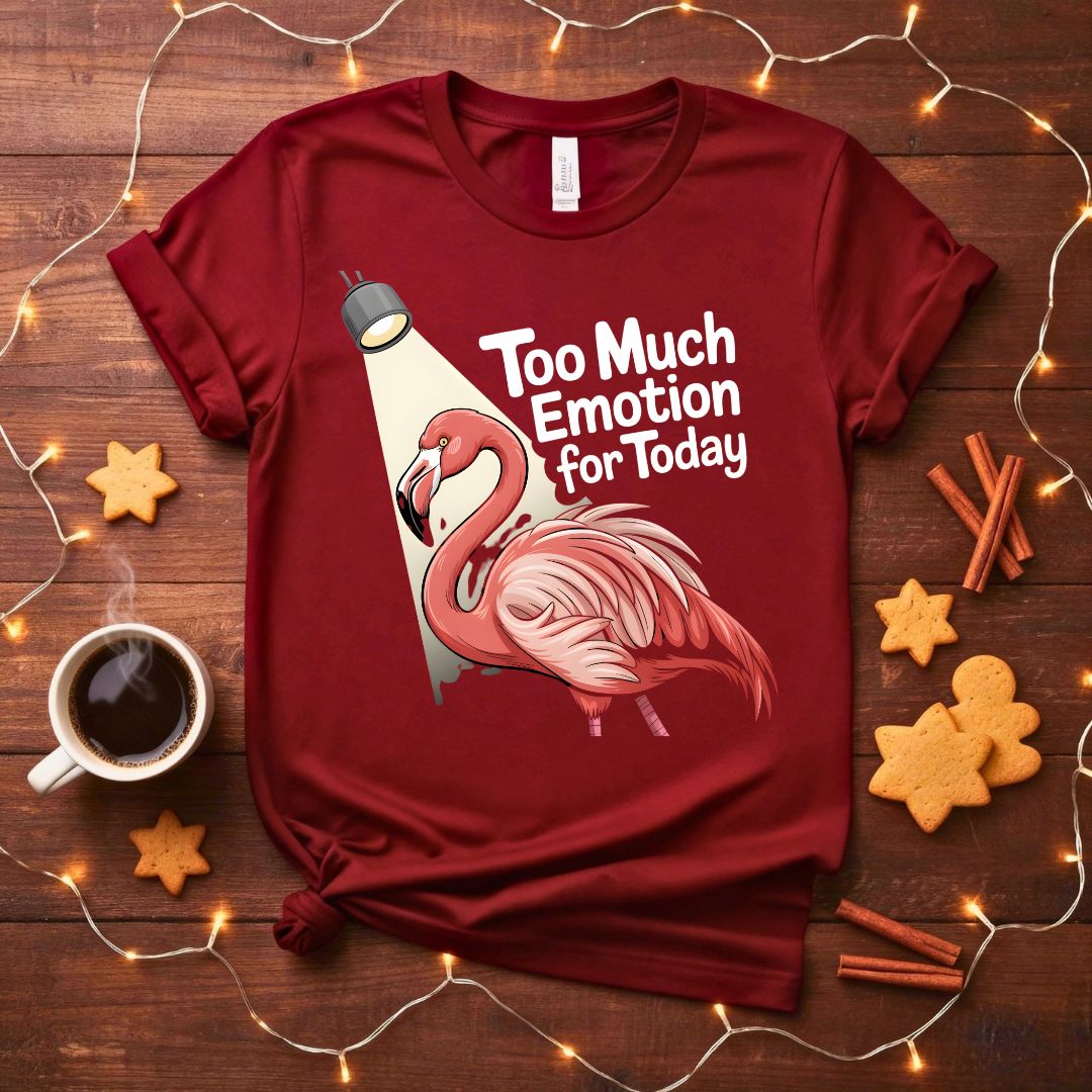 Too Much Emotion Funny Mental Health T-Shirt