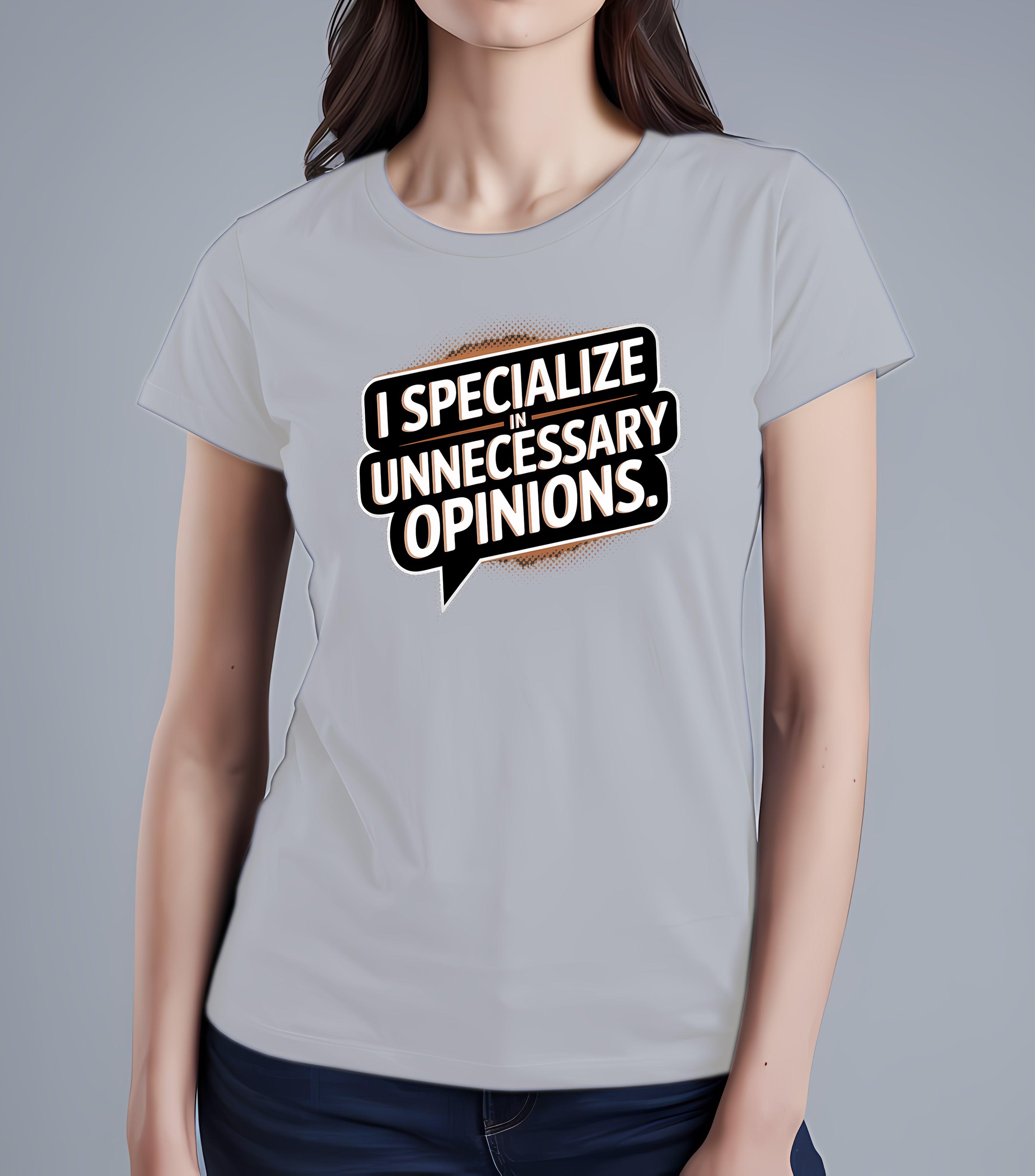 Unnecessary Opinions Tee – Typographic Humor | Memez Store