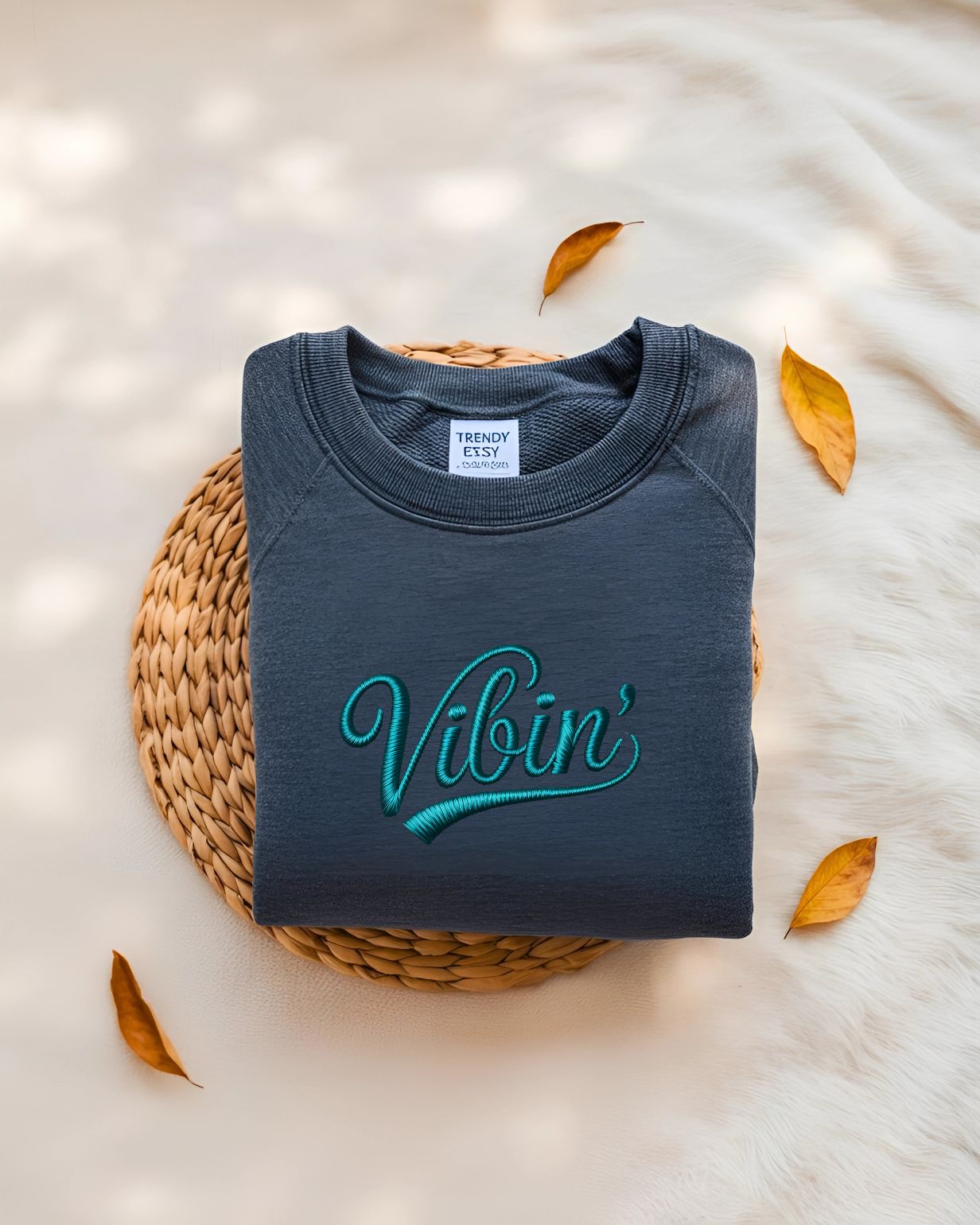 Vibin embroidered sweatshirt front view
