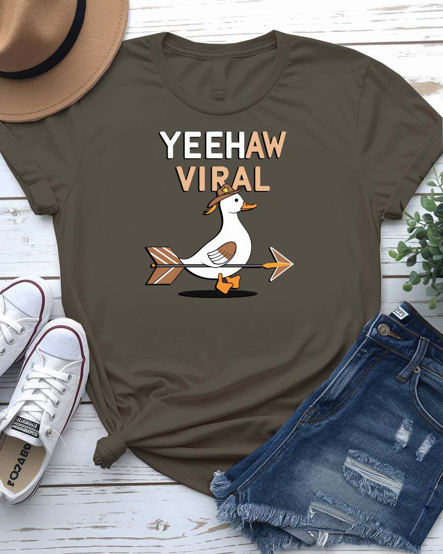 Viral Duck Meme Tee featuring a screaming duck graphic – unisex funny internet t-shirt by Memez Store, made to order and eco-printed