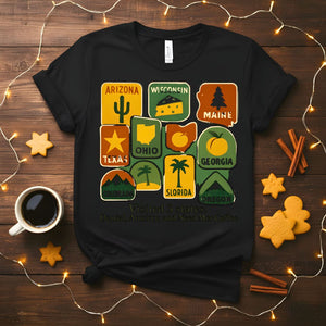 Visited 3 States Funny Travel T-Shirt