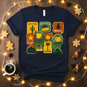 Visited 3 States Funny Travel T-Shirt