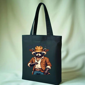 Wanted Retro Tote Bag with vintage old west poster design