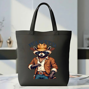 Wanted Retro Tote Bag with vintage old west poster design