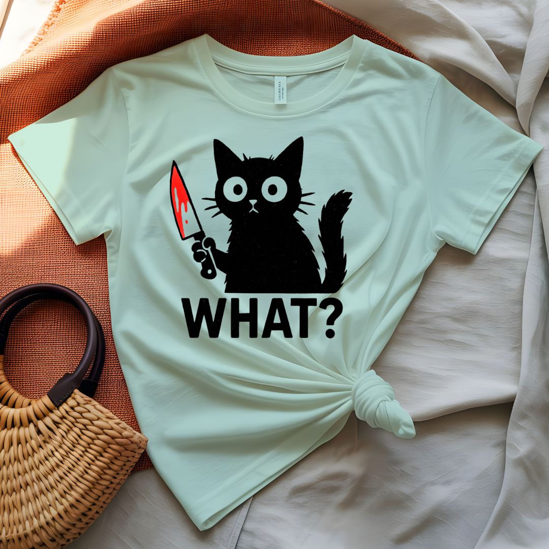What Confused Cat Meme Funny T-Shirt