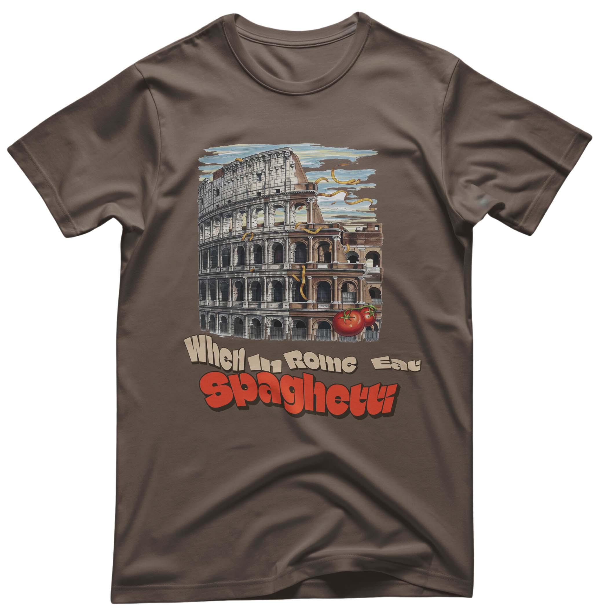 Memez Store Unisex Tee - When in Rome Eat Spaghetti