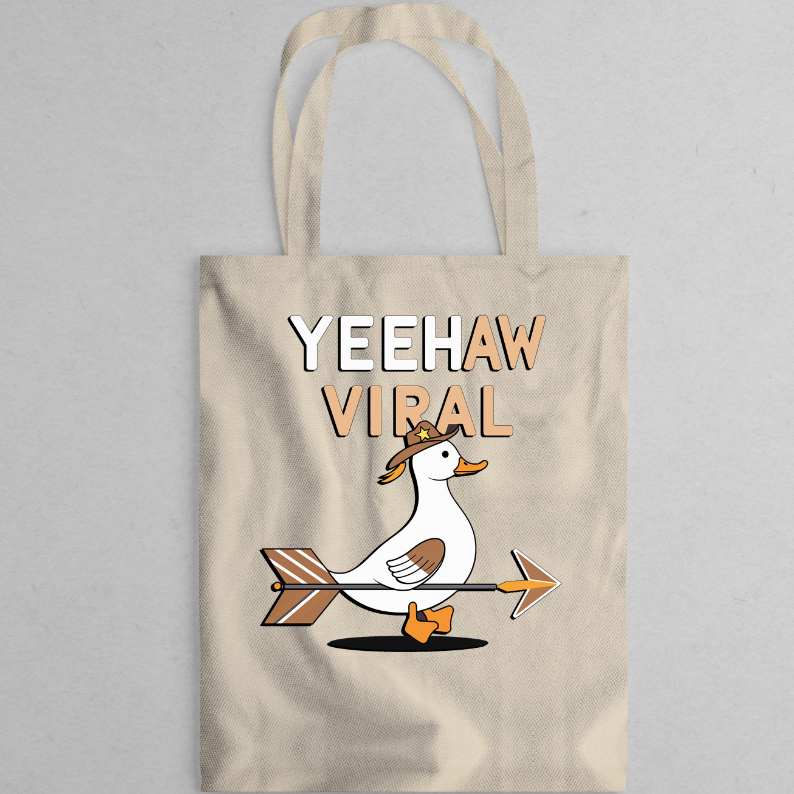 “Yeehaw Viral Tote Bag – Canvas Bag”