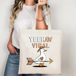 “Yeehaw Viral Tote Bag – Canvas Bag”