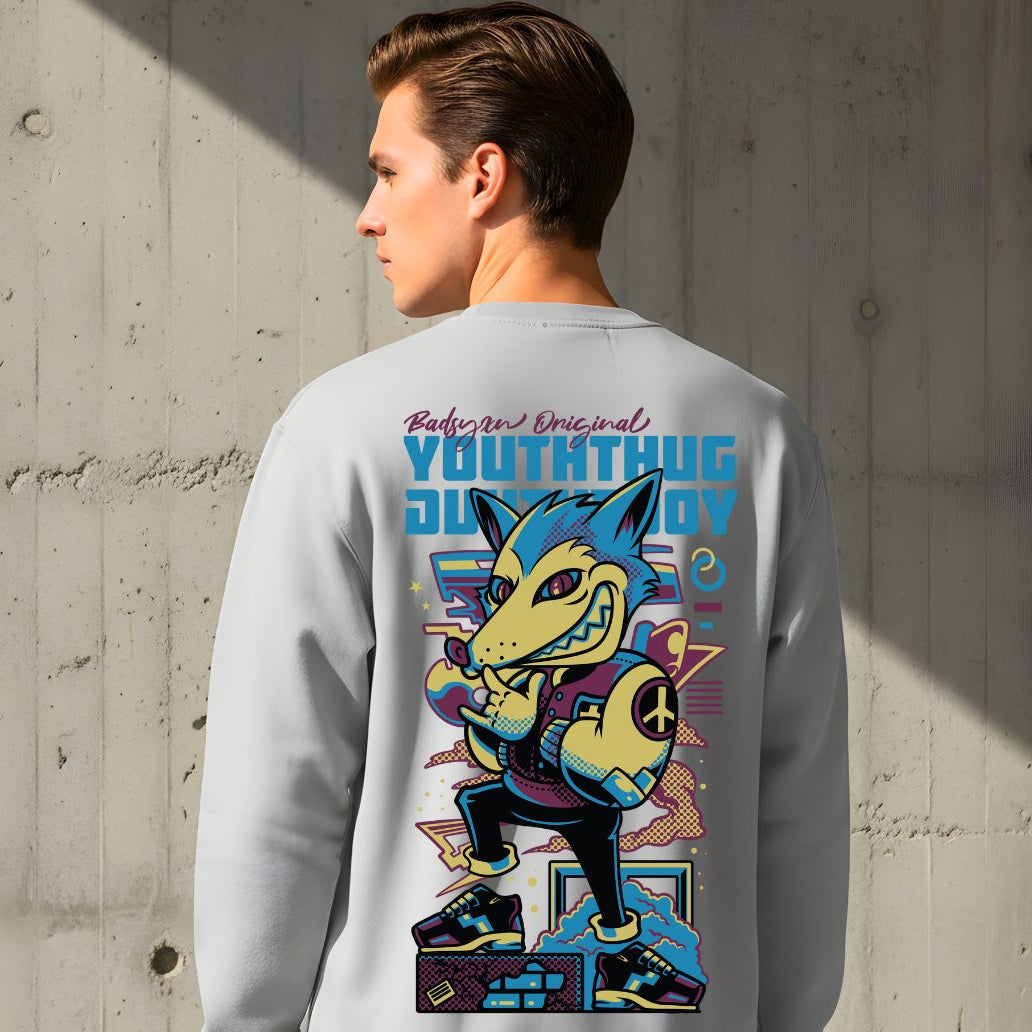 Youth Thug streetwear crewneck sweatshirt urban hip hop style
