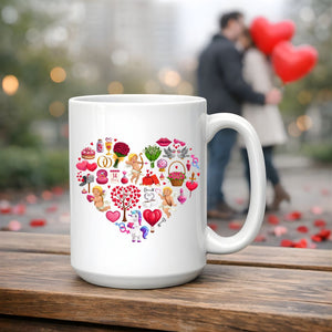 cupid valentines day mug