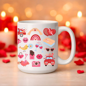 feb 14 special symbolic ceramic mug love