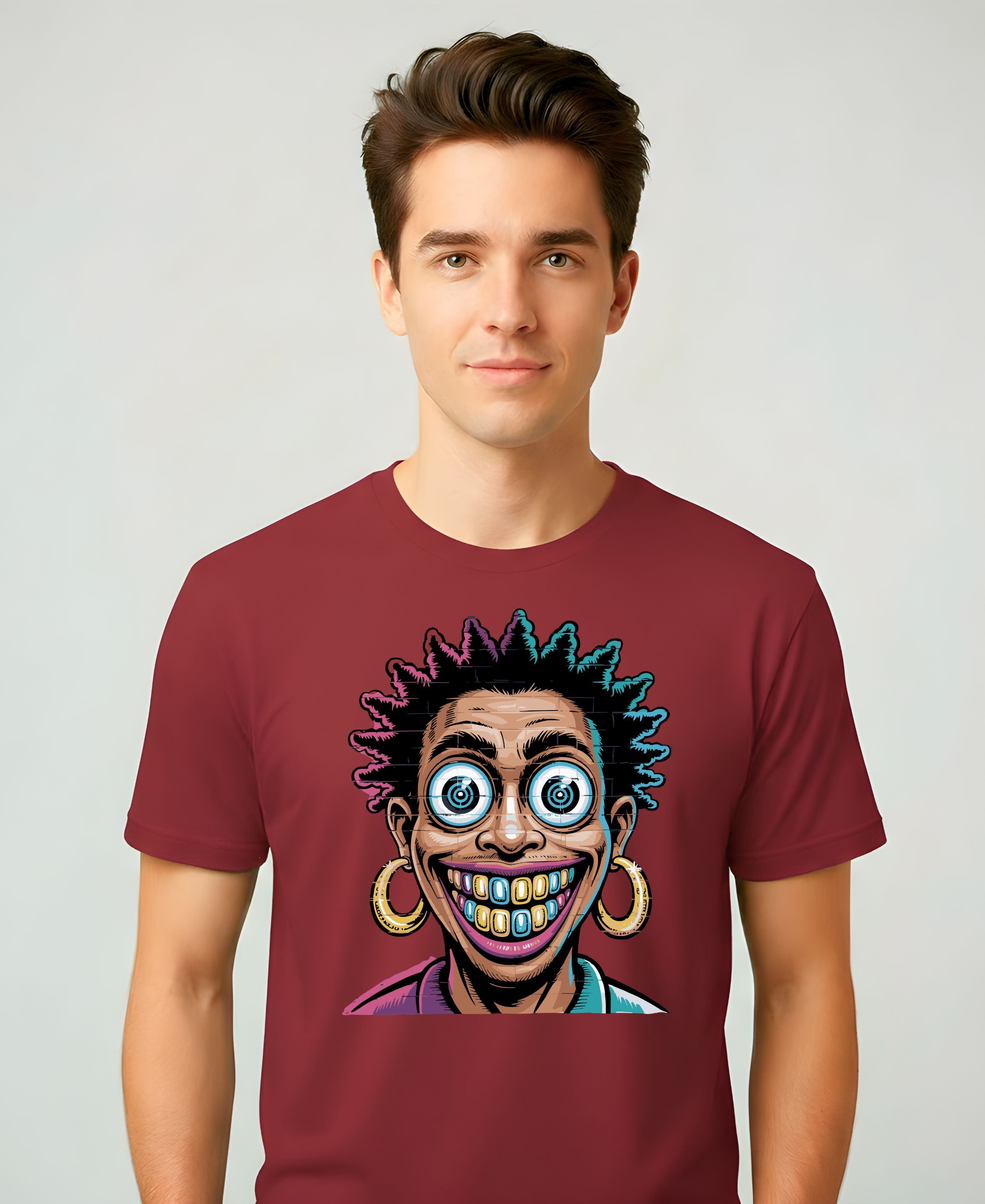 funny wall face meme t-shirt, relatable expression graphic tee, meme funny face shirt, sarcastic humor t-shirt for meme lovers, wall stare funny meme tee