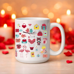 love elements ceramic mug design