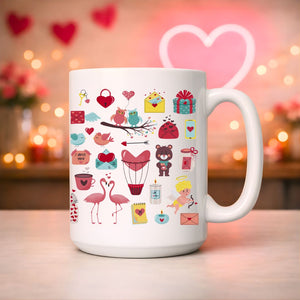love elements ceramic mug design